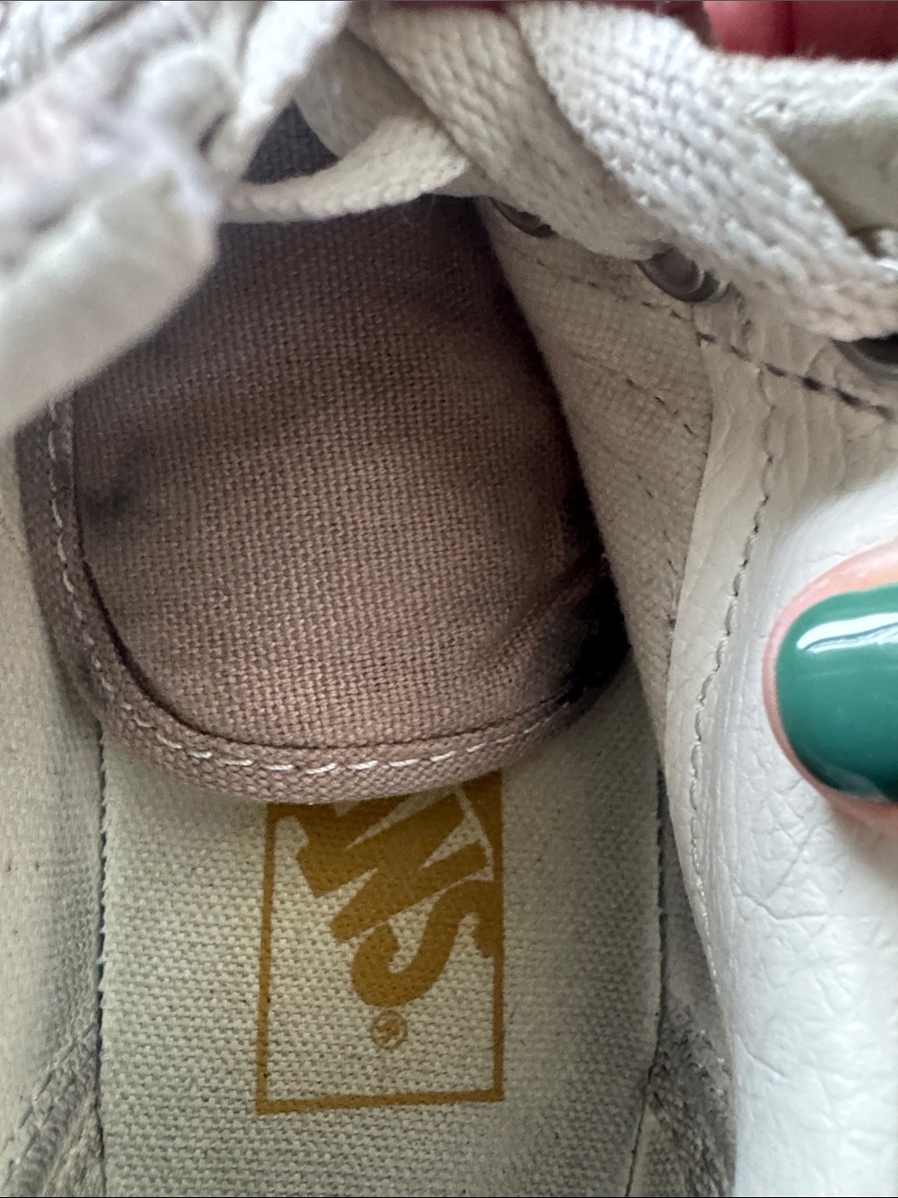 Vans Old Skool Low-Top Stacked Platform Canvas Sneakers Beige Tan Size 6 - Picture 4 of 10